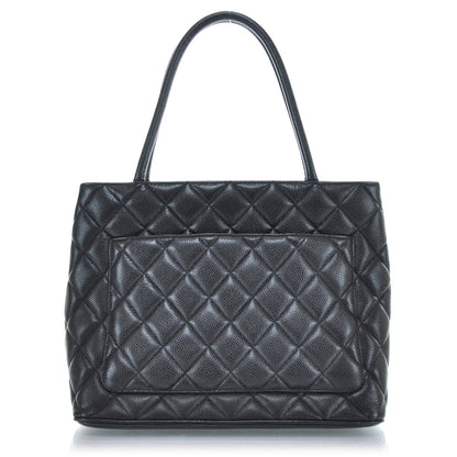 Chanel Caviar Quilted Medallion Tote Black 3 of 8