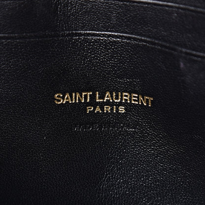 Saint Laurent Grain De Poudre Matelasse Monogram Mini Lou Camera Bag Black 5 of 13