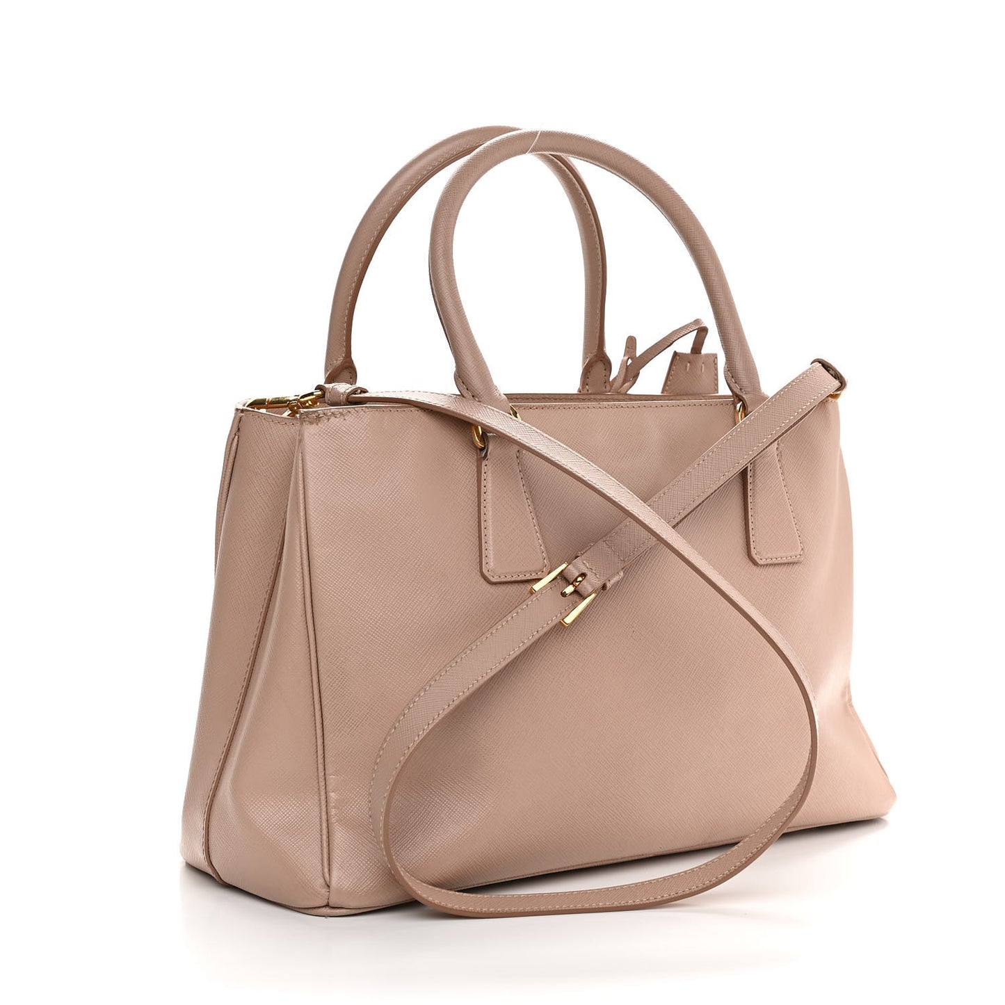 Saffiano Medium Galleria Double Zip Tote Cammeo