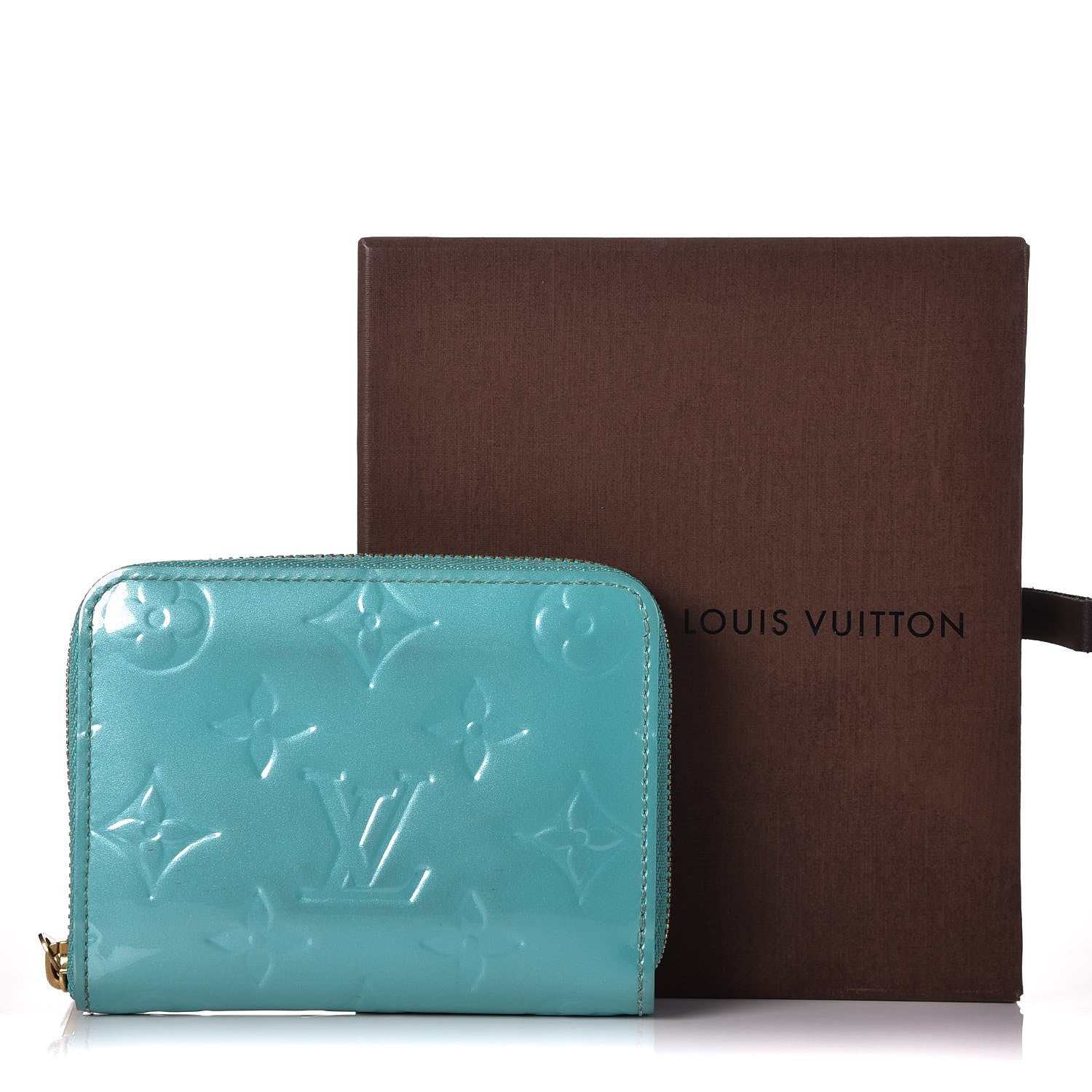 Louis Vuitton Vernis Zippy Coin Purse Blue Lagon 10 of 10