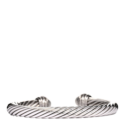 David Yurman Sterling Silver Diamond Pearl 7mm Crossover Bracelet 2 of 3