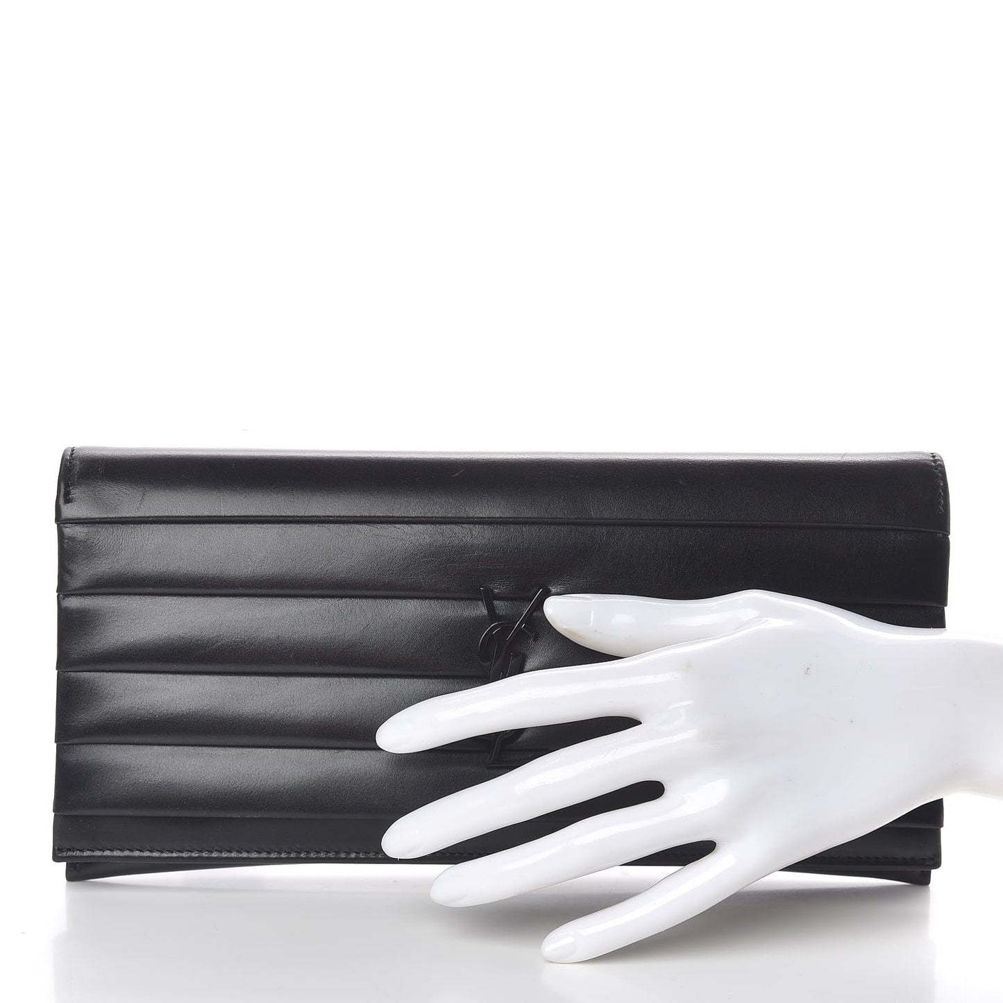 Calfskin Monogram Smoking Clutch Black