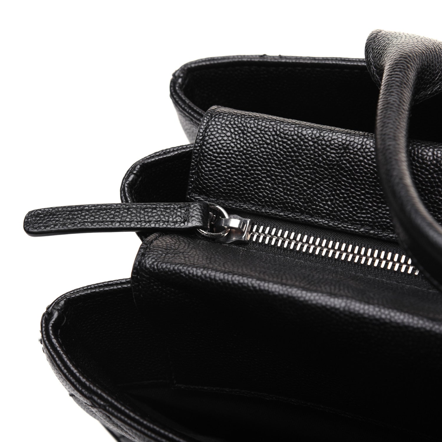 Chanel Caviar Quilted Urban Companion Top Handle Shopping Tote Black 13 of 23