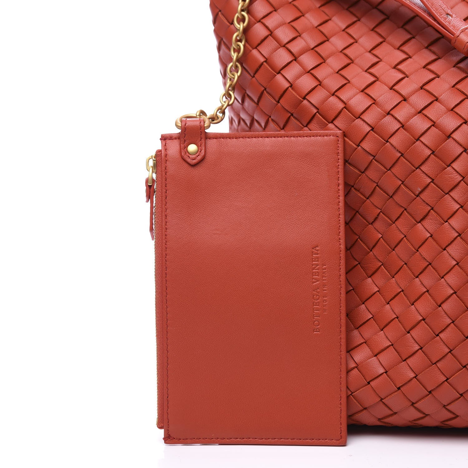 Bottega Veneta Nappa Intrecciato Cabat Bucket Poppy 10 of 11