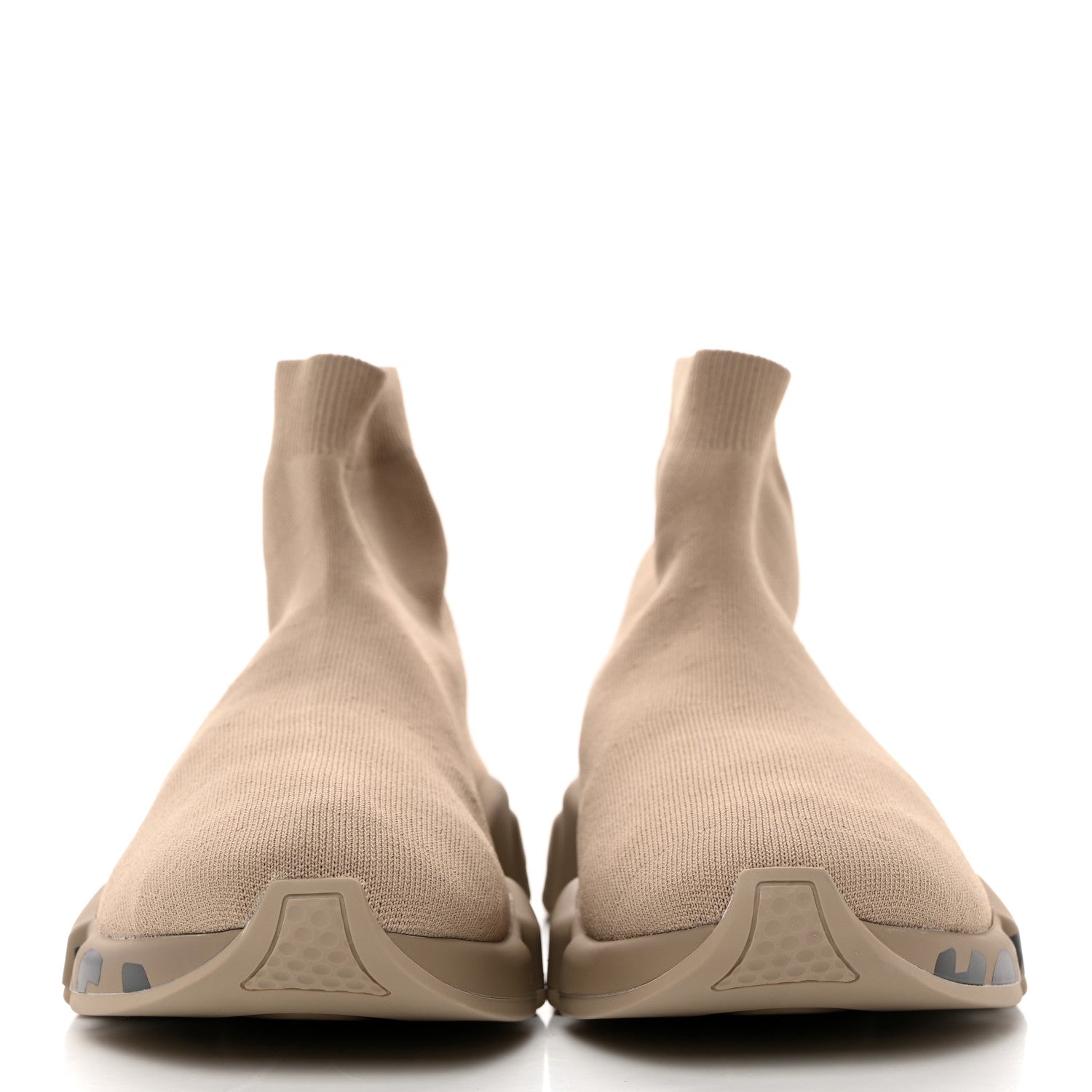 Balenciaga Neoprene Knit Mens Speed Graffiti Sneakers 46 Beige 2 of 9