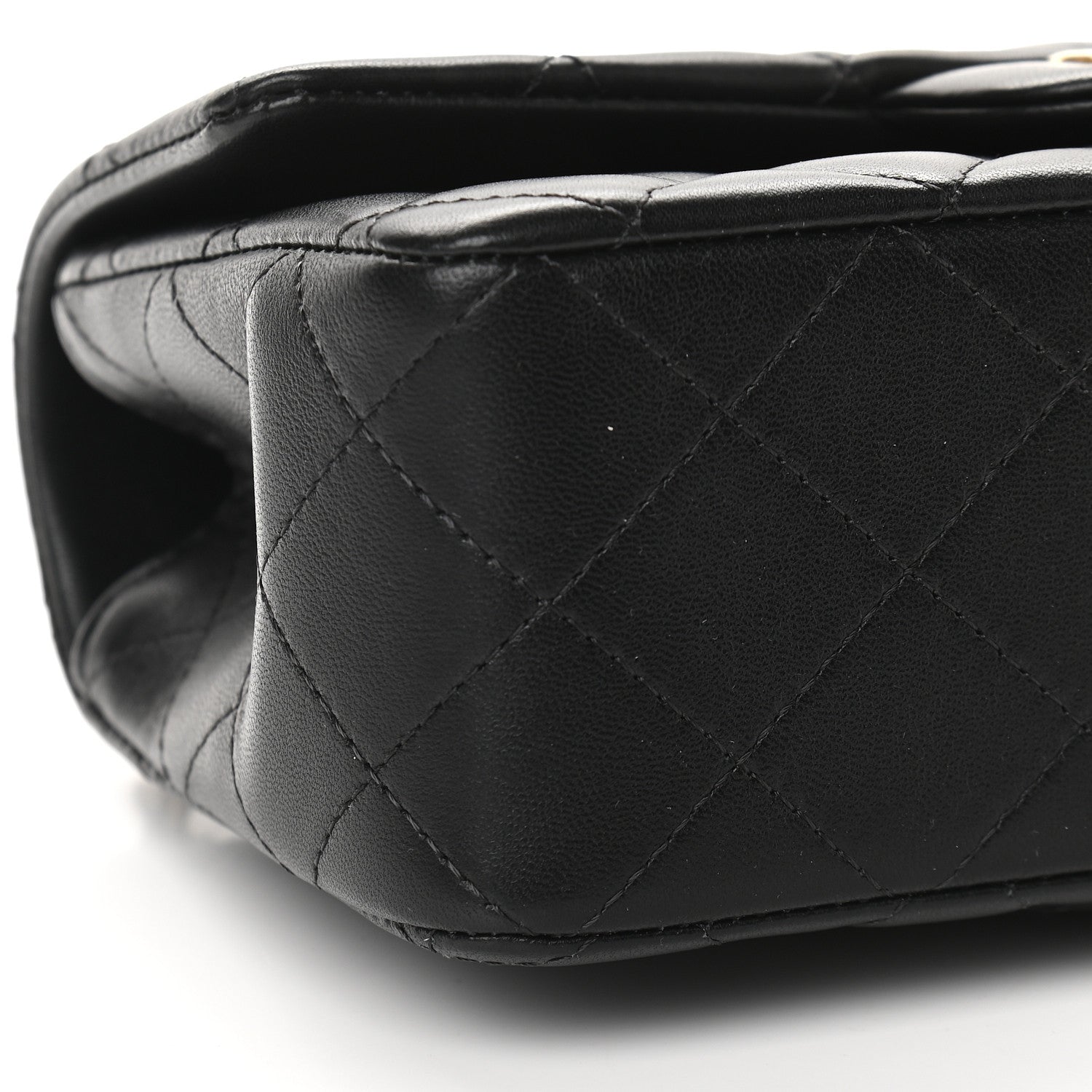 Chanel Lambskin Quilted Mini Top Handle Rectangular Flap Black 8 of 9