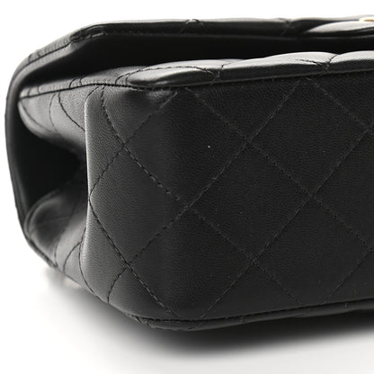Chanel Lambskin Quilted Mini Top Handle Rectangular Flap Black 8 of 9