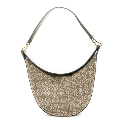 Loewe Jacquard Anagram Calfskin Luna Bag Avocado 1 of 9