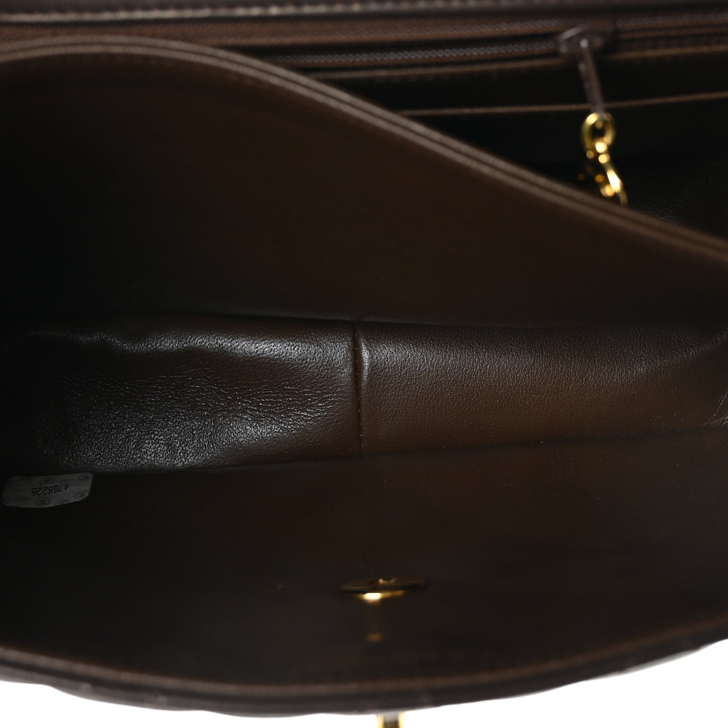 Chanel Lambskin Quilted Messenger Flap Bag Dark Brown 4 of 9