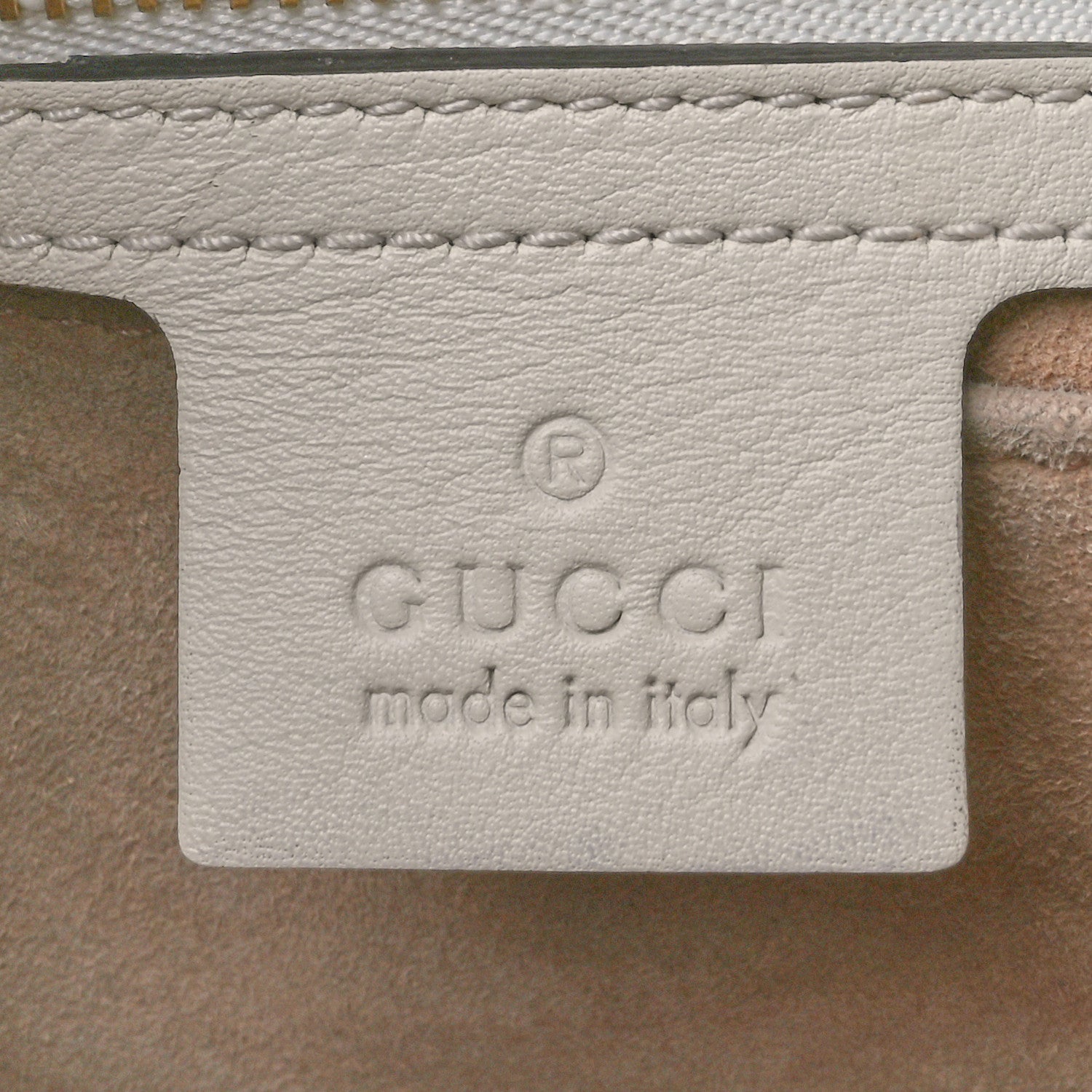 Gucci Calfskin Medium Sylvie Top Handle Tote White 6 of 10