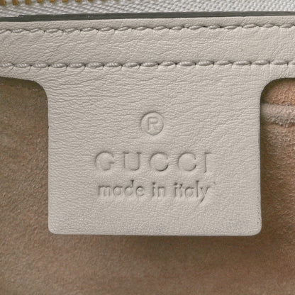 Gucci Calfskin Medium Sylvie Top Handle Tote White 6 of 10