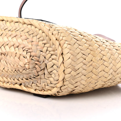 Loewe Raffia Small Basket Tote Bag Natural Tan 8 of 9