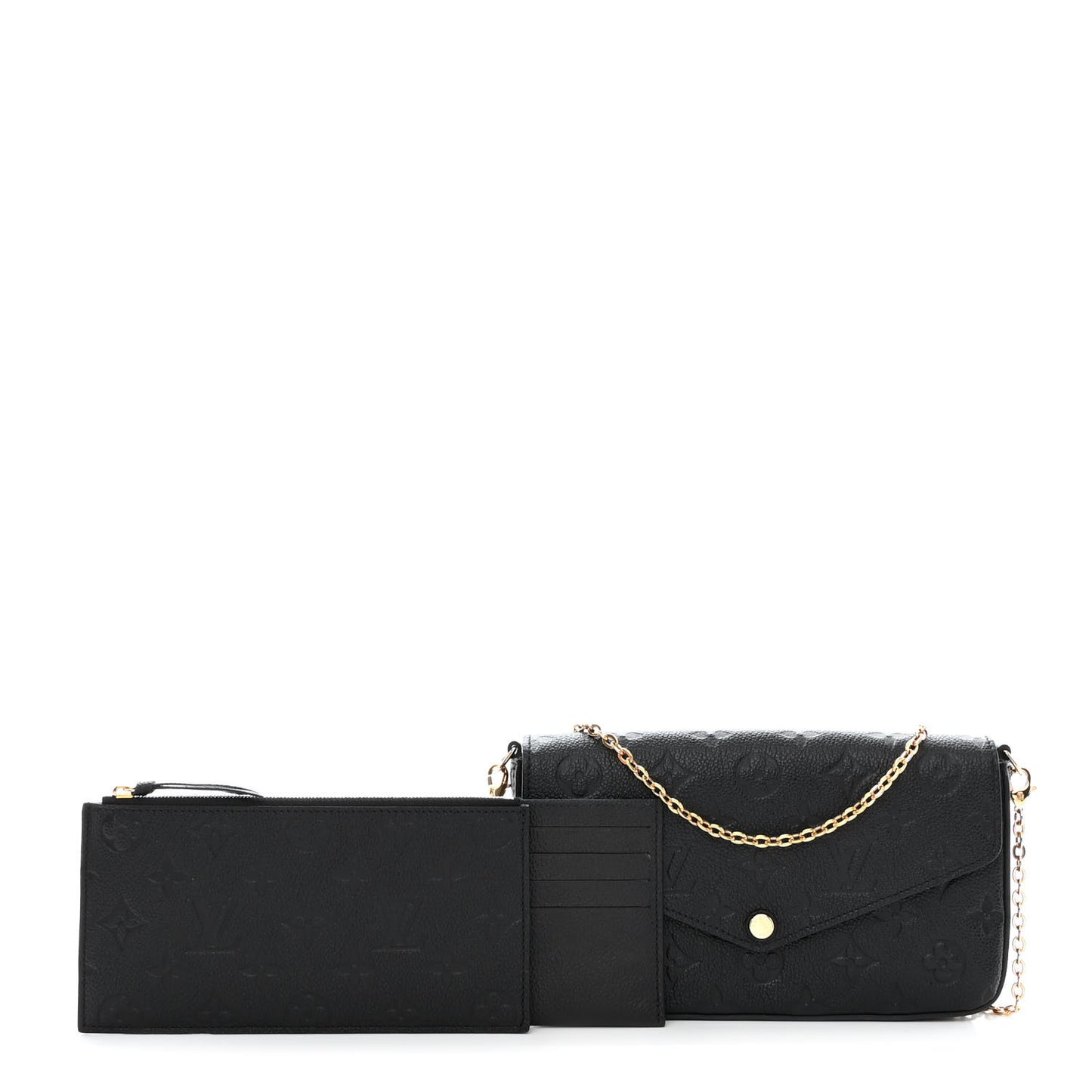 Empreinte Pochette Felicie Chain Wallet Black