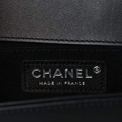 Chanel Calfskin Quilted Medium Boy Flap So Black 6 of 12