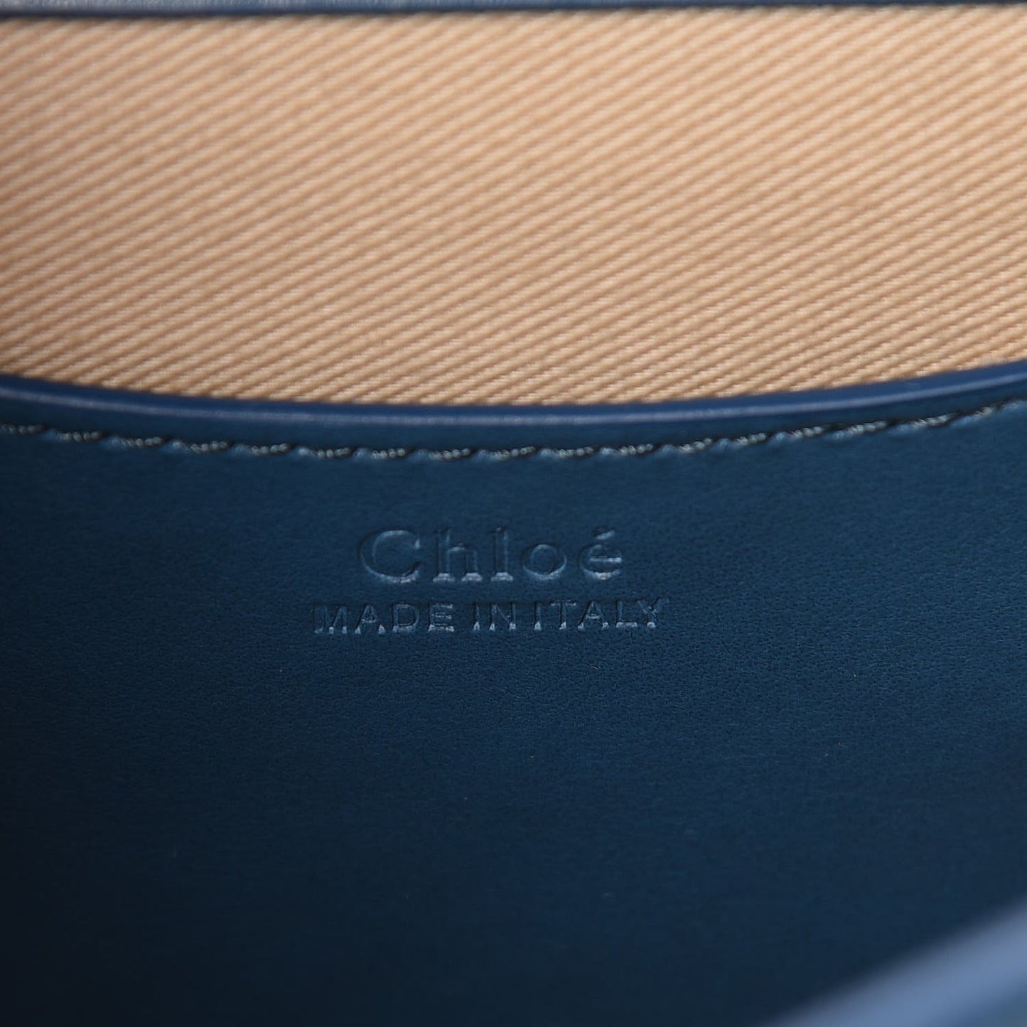 Calfskin Small Tess Bag Vinyl Blue