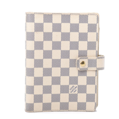 Louis Vuitton Damier Azur Medium Ring Agenda Cover 1 of 7