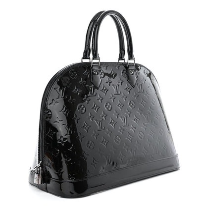 Louis Vuitton Vernis Alma GM Noir Magnetique 3 of 11