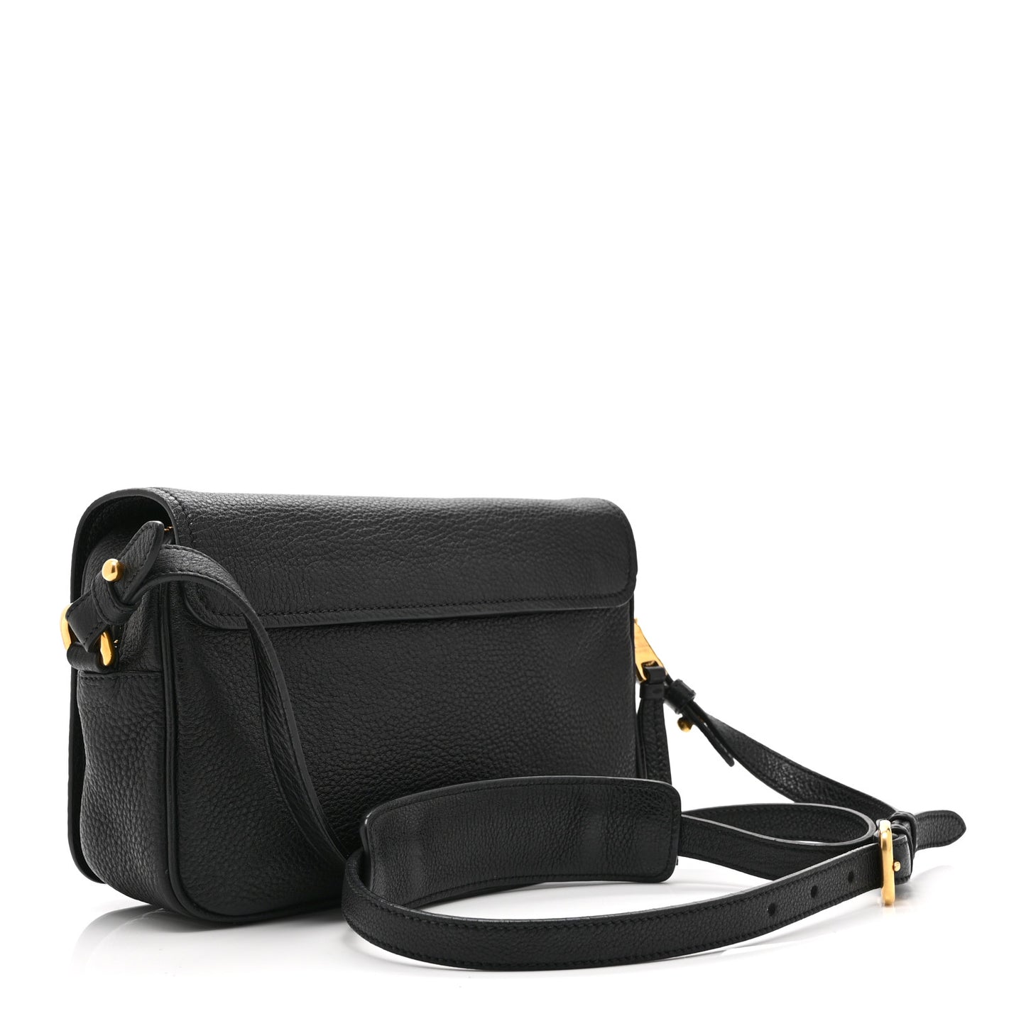 Vitello Phenix Crossbody Bag Black