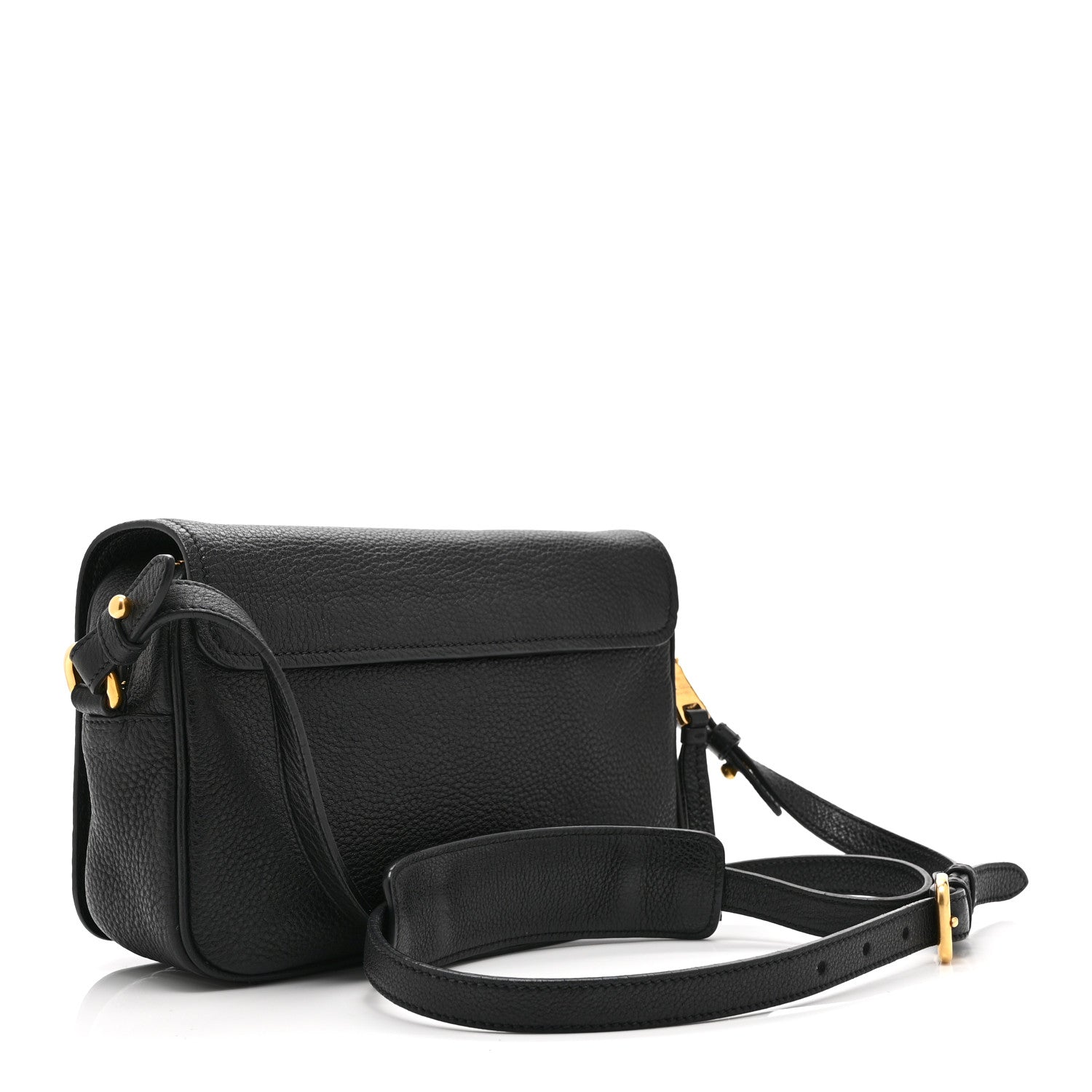 Prada Vitello Phenix Crossbody Bag Black 3 of 10