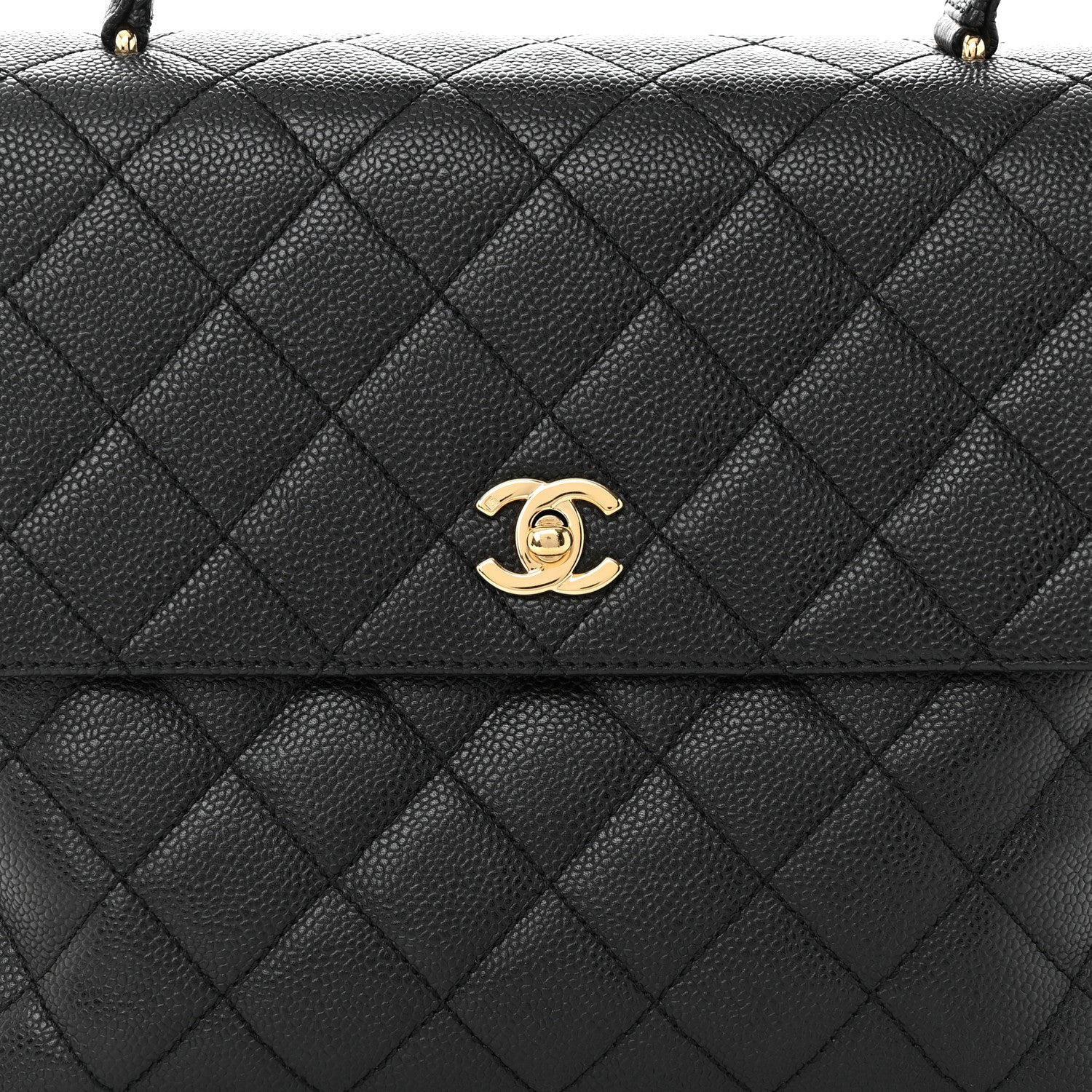 Chanel Caviar Quilted Jumbo Kelly Flap Black 8 of 12