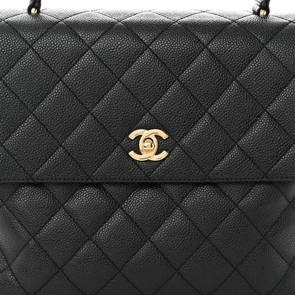 Chanel Caviar Quilted Jumbo Kelly Flap Black 8 of 12