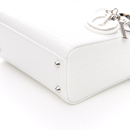 Christian Dior Patent Micro-Cannage Mini Lady Dior White 11 of 13