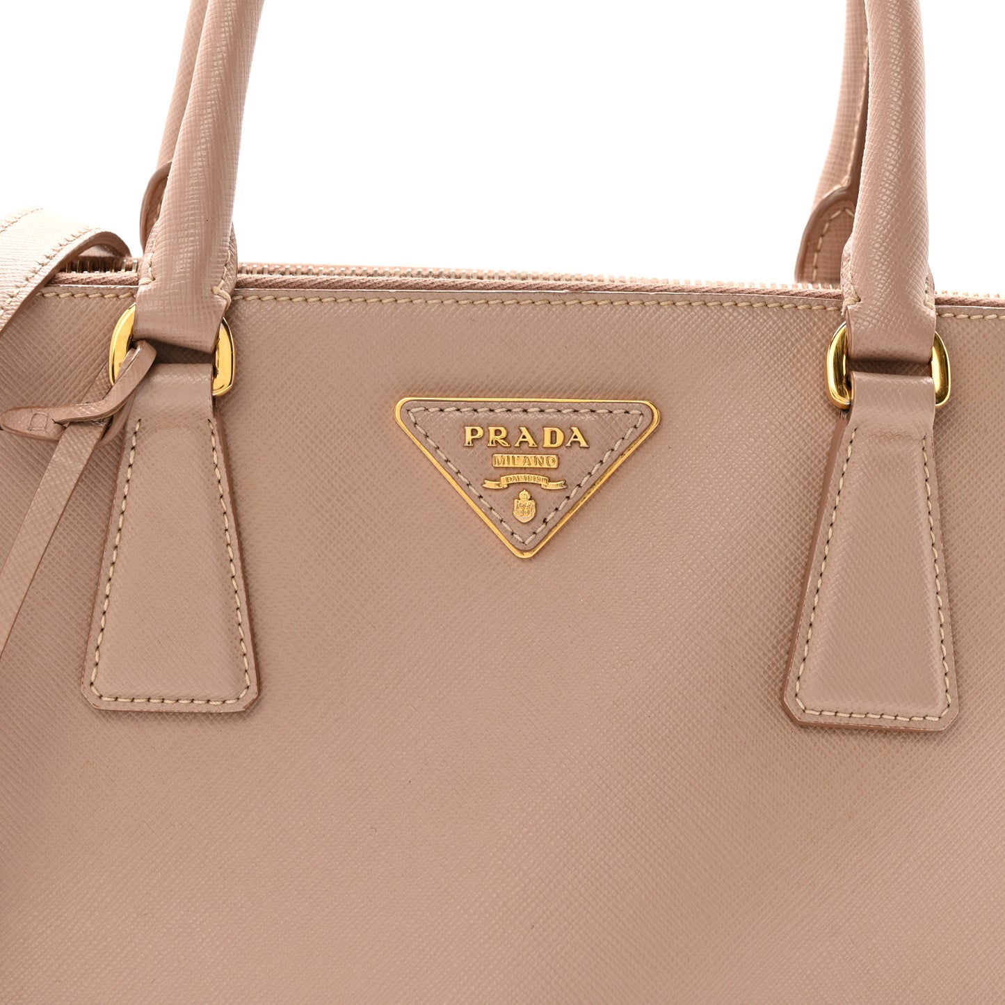 Saffiano Small Galleria Double Zip Tote Cammeo