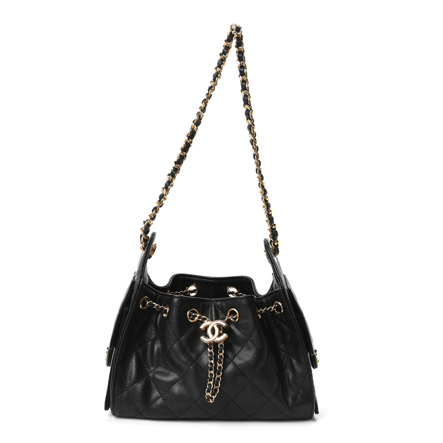 Chanel Caviar Quilted Mini Chanel 25 Handbag Black 1 of 10
