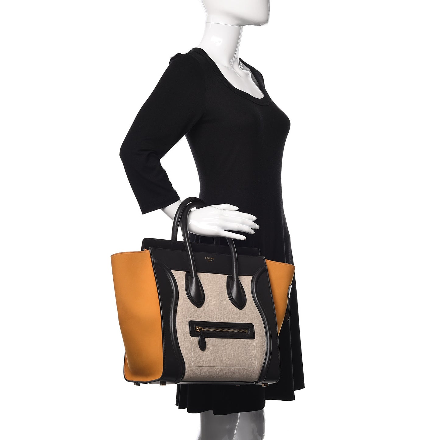 Drummed Calfskin Nubuck Mini Tri-Color Luggage Chalk