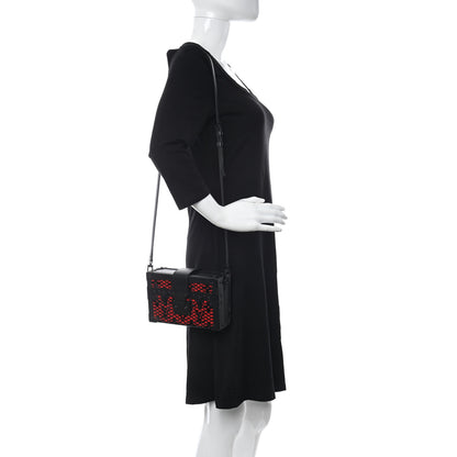 Louis Vuitton Patent Monogram Petite Malle Black Red 2 of 12