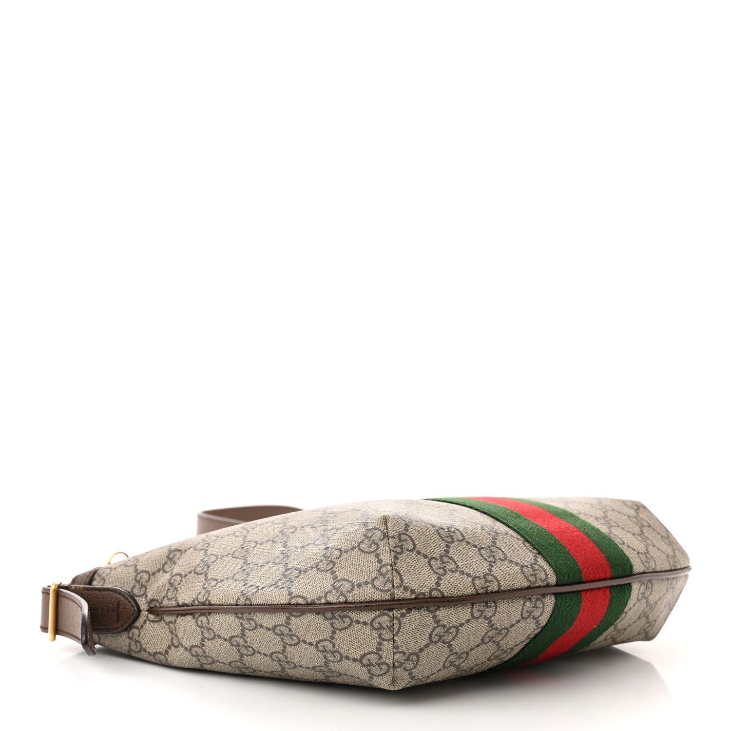 Gucci GG Supreme Monogram Web Small Ophidia Half Moon Hobo Brown 4 of 17