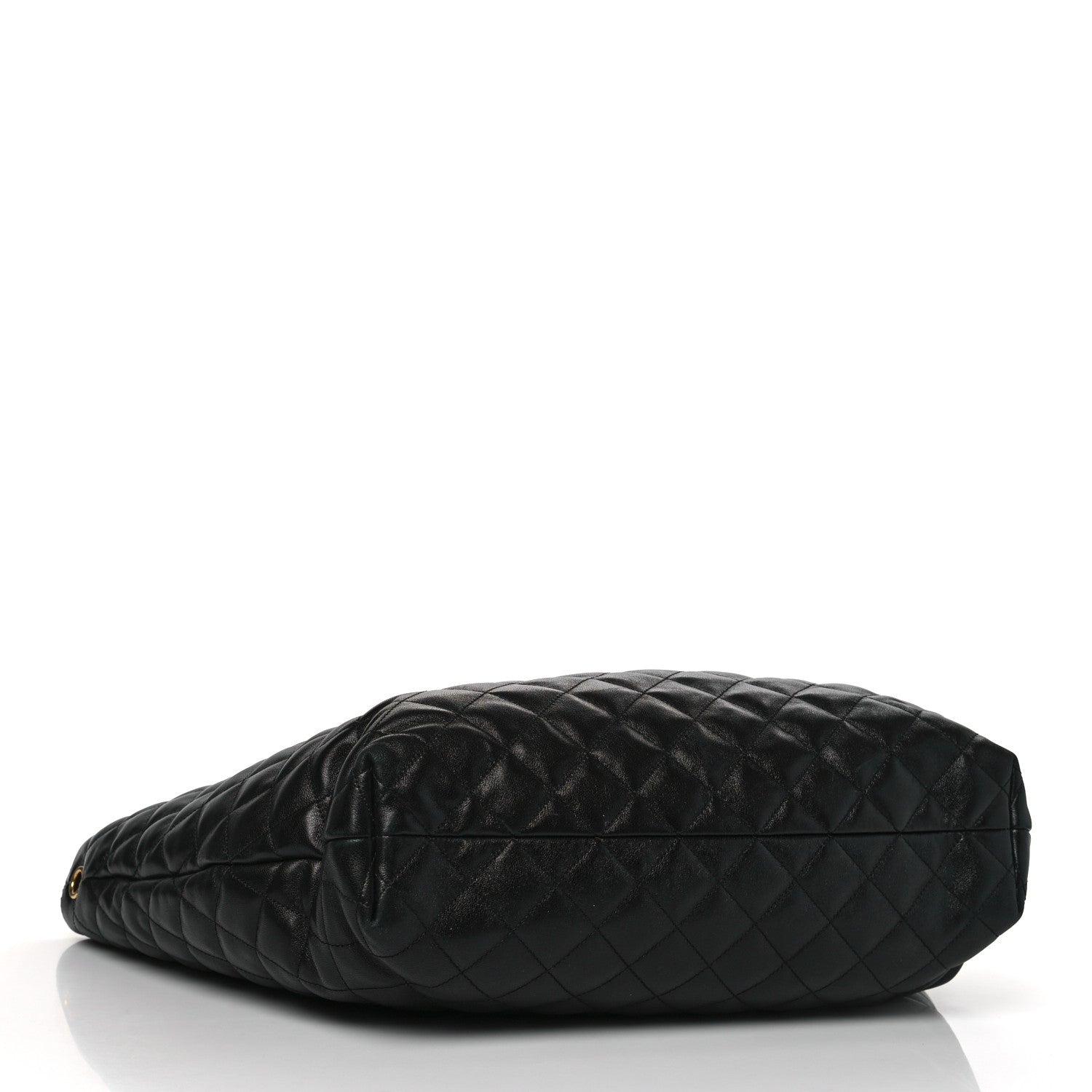 Saint Laurent Lambskin Quilted Maxi Icare Shopping Tote Black 5 of 9
