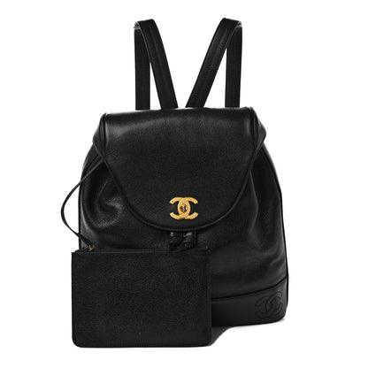 Chanel Caviar CC Backpack Black 1 of 8