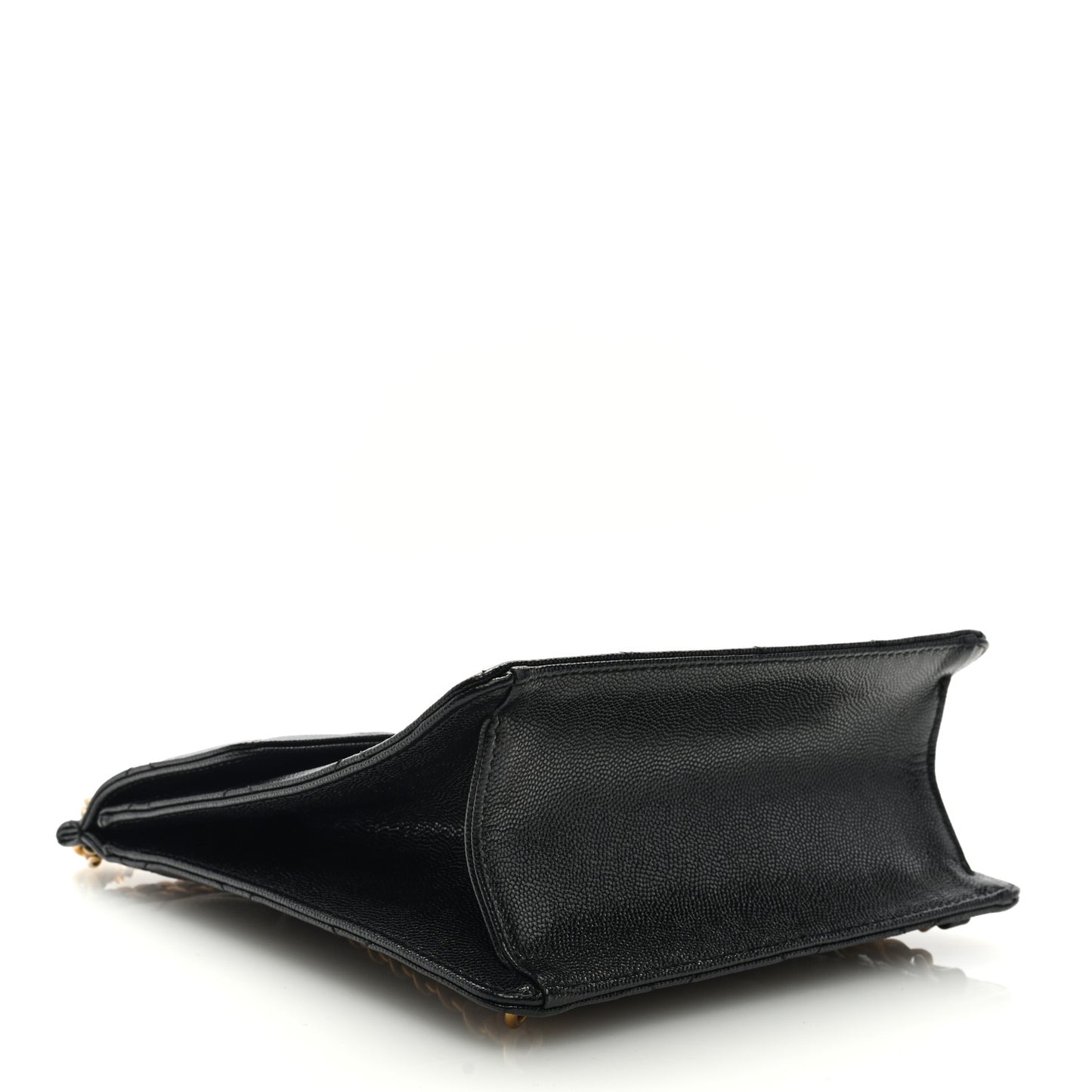 Caviar Quilted Chain Backpack Black