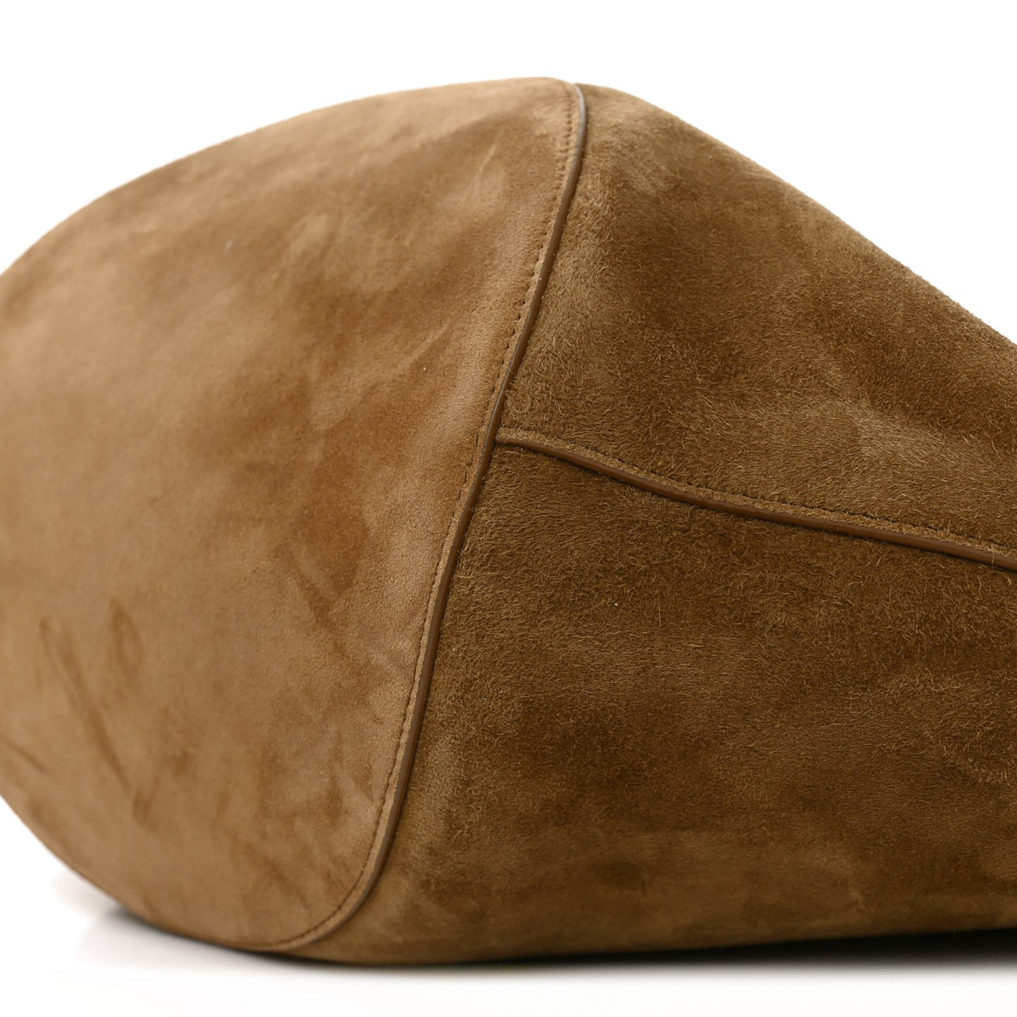 Suede Calfskin Medium Lotus Tote Mud