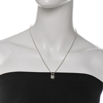 Louis Vuitton Sterling Silver Lockit Necklace 2 of 5