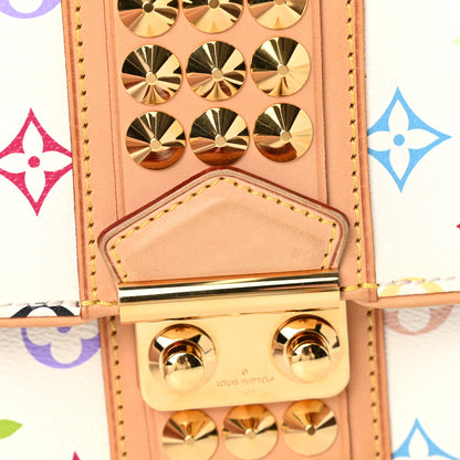 Louis Vuitton Monogram Multicolor Courtney Clutch White 6 of 8