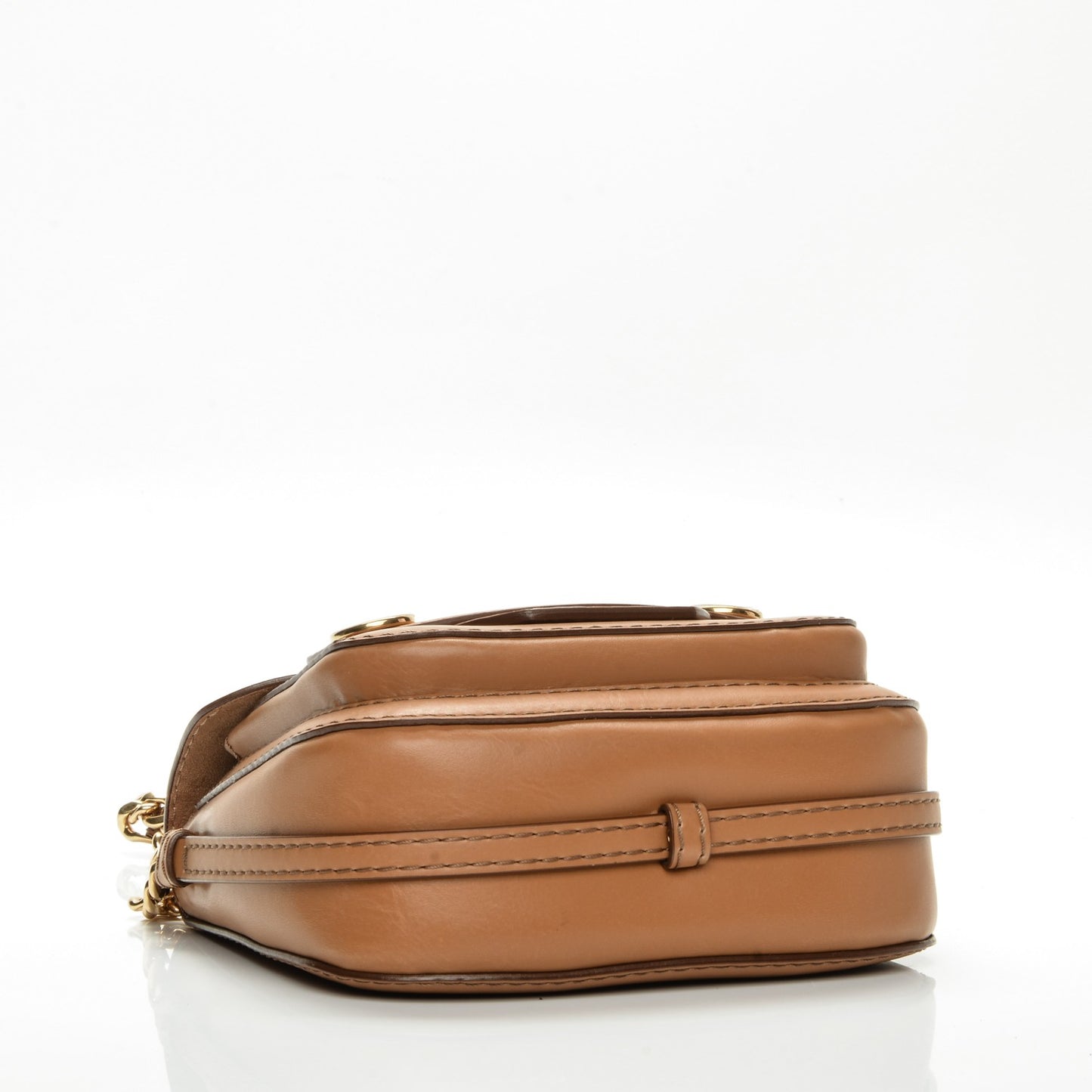 Eco Alter Nappa Popper Shoulder Bag Camel