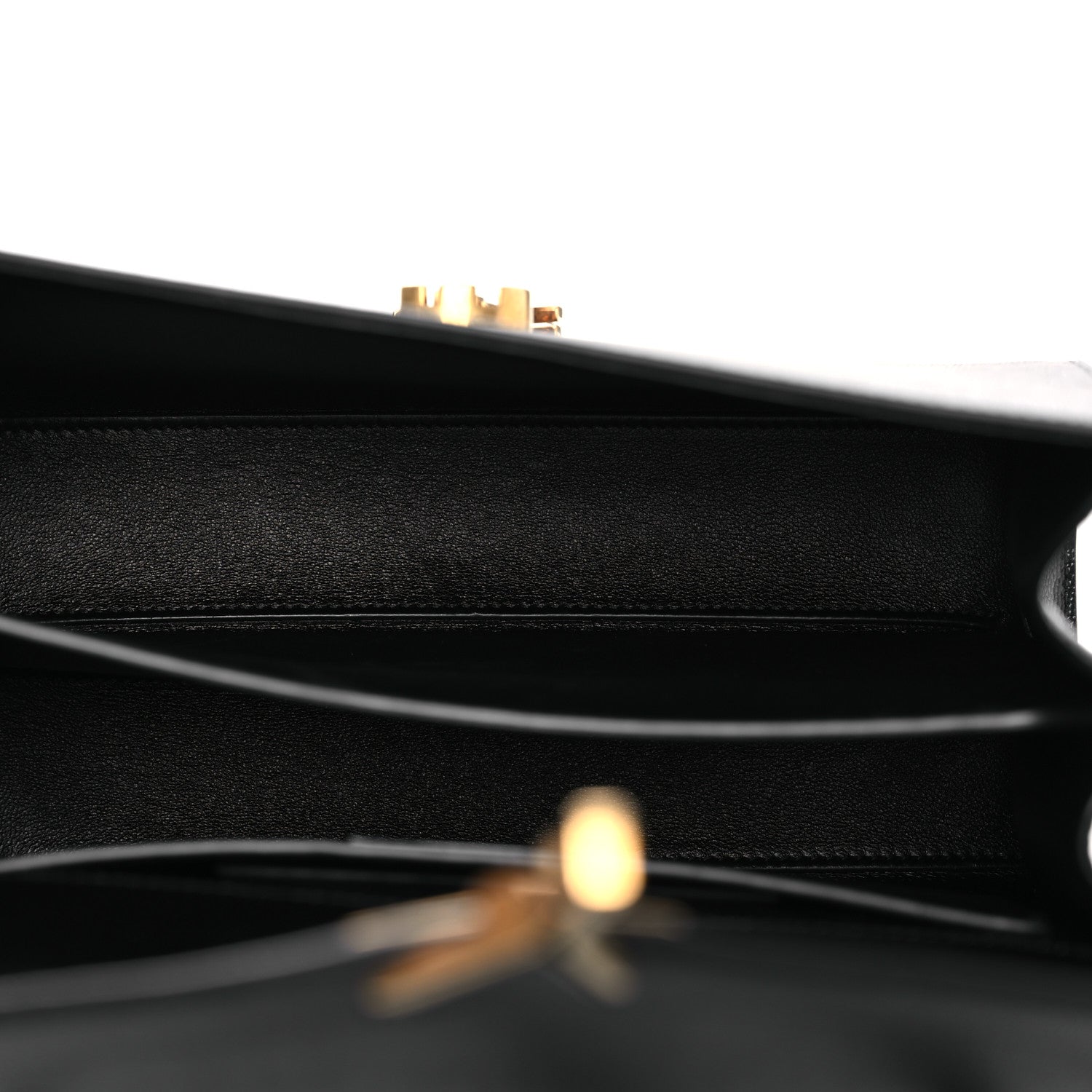 Saint Laurent Grain de Poudre Medium Classic Monogram Cassandra Top Handle Black 5 of 12