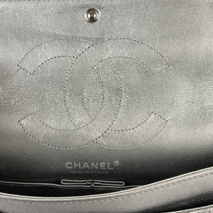 Chanel Metallic Calfskin Quilted Lucky Charms 2.55 Reissue 225 Flap Dark Silver 7 of 8