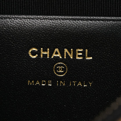 Chanel Suede Calfskin Shiny Lambskin Quilted Coco Base Hobo Clutch With Chain Beige Black 7 of 12
