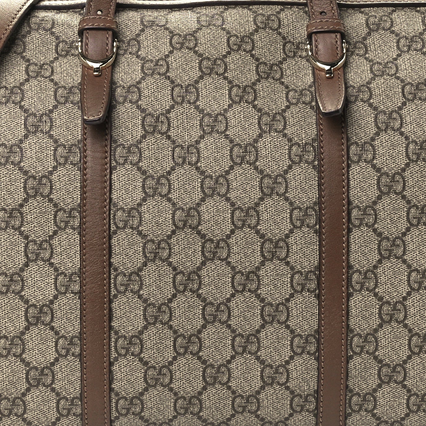 GG Supreme Monogram Margaux Calfskin Medium Nice Boston Beige Ebony Acero
