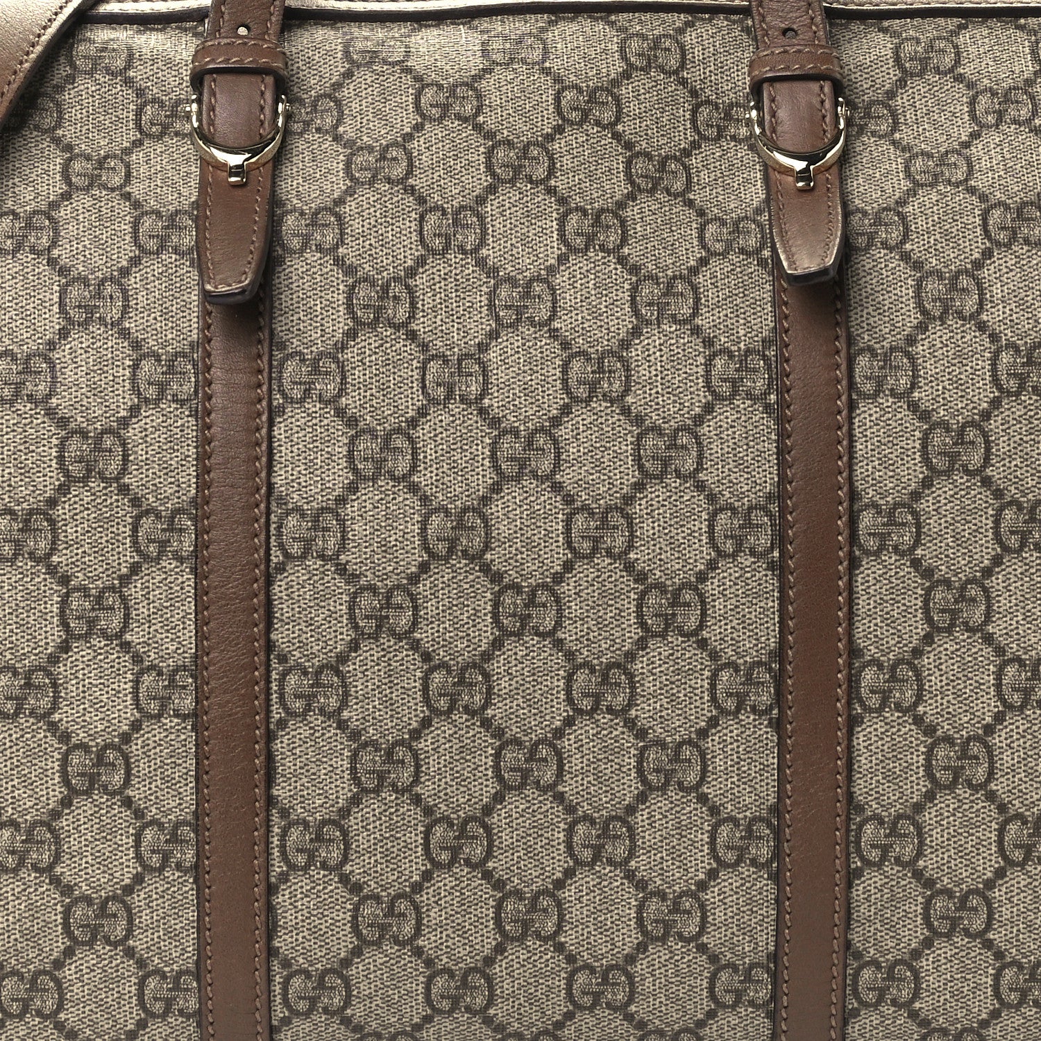 Gucci GG Supreme Monogram Margaux Calfskin Medium Nice Boston Beige Ebony Acero 8 of 11