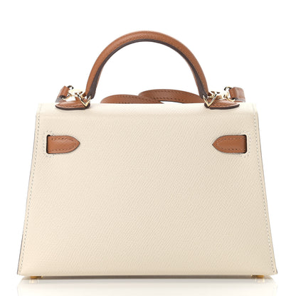 Hermes Epsom Horseshoe Mini Kelly Sellier 20 Craie Sesame 4 of 32