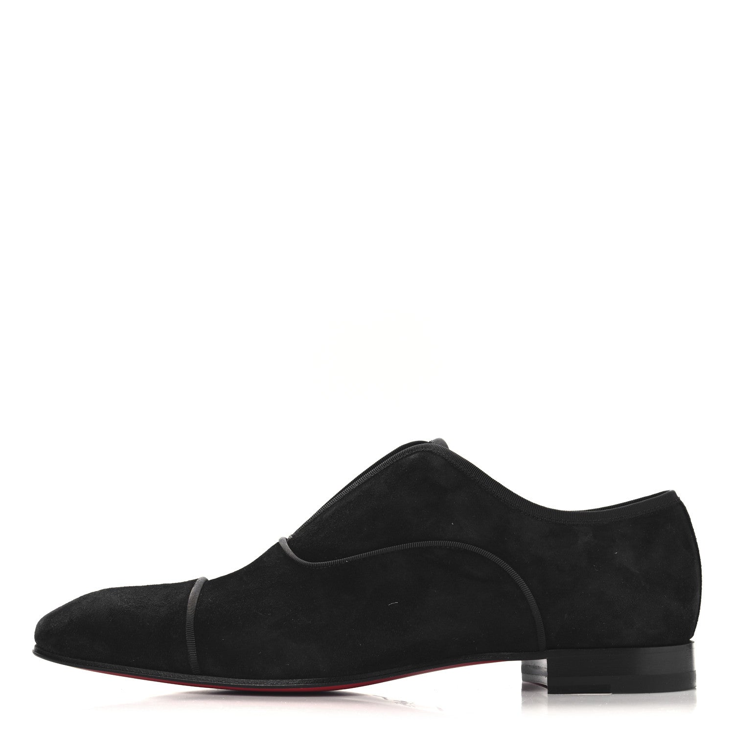 Christian Louboutin Veau Velours Mens Alpha Male Flat 42.5 Black 1 of 9