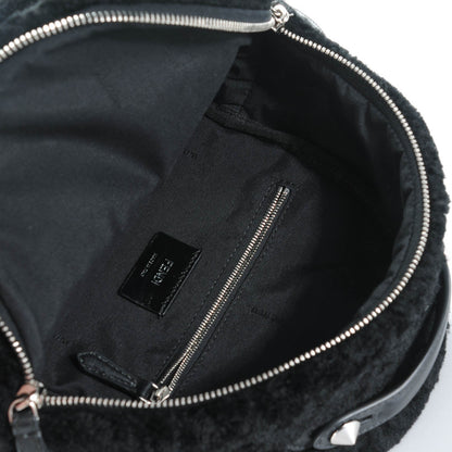 Fendi Shearling Monster Mini Bag Bug Backpack Black 2 of 7