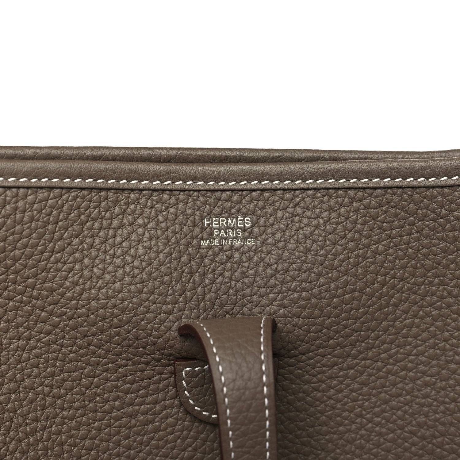 Hermes Taurillon Clemence Evelyne III PM Etoupe 7 of 10