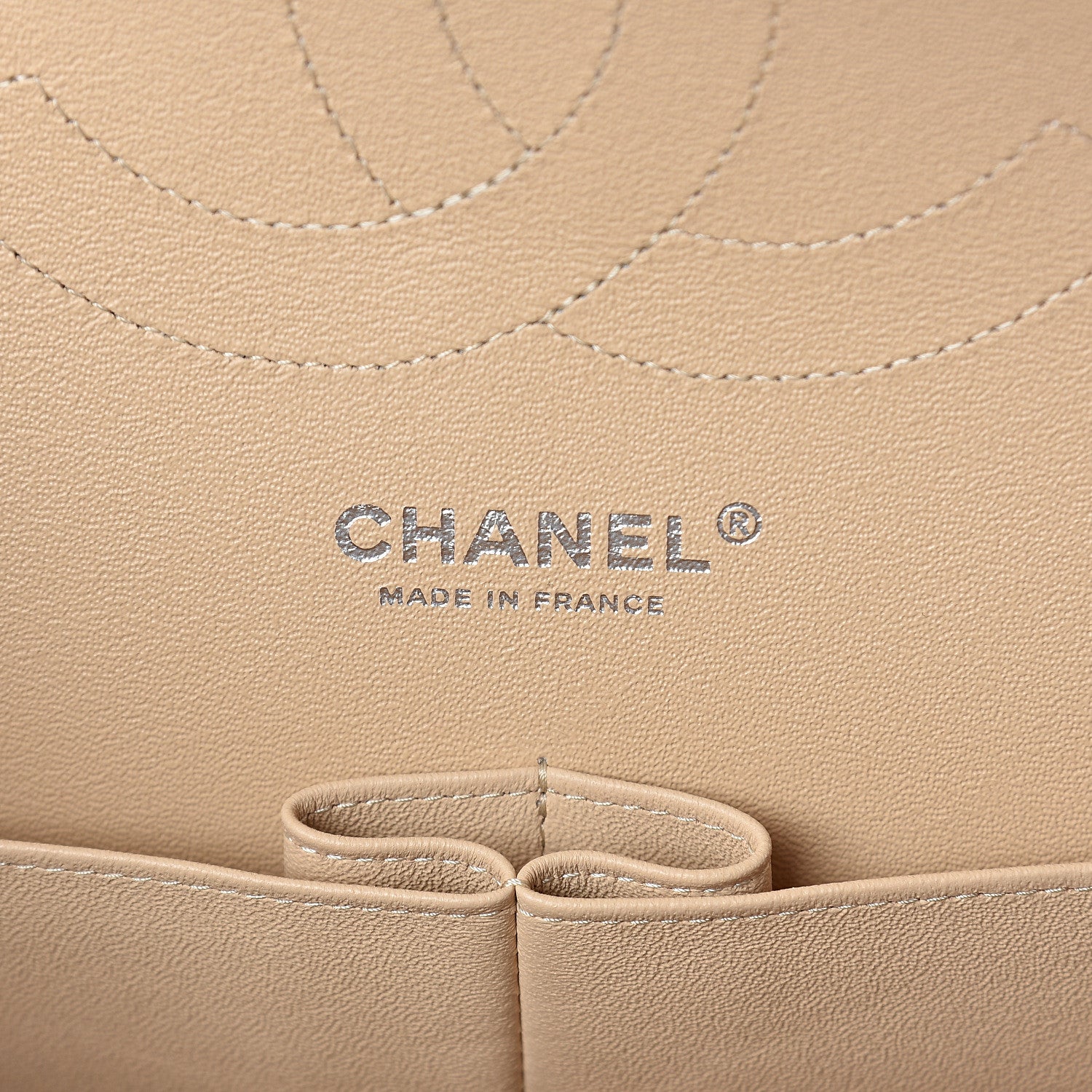 Chanel Caviar Quilted Jumbo Double Flap Beige Clair 6 of 10