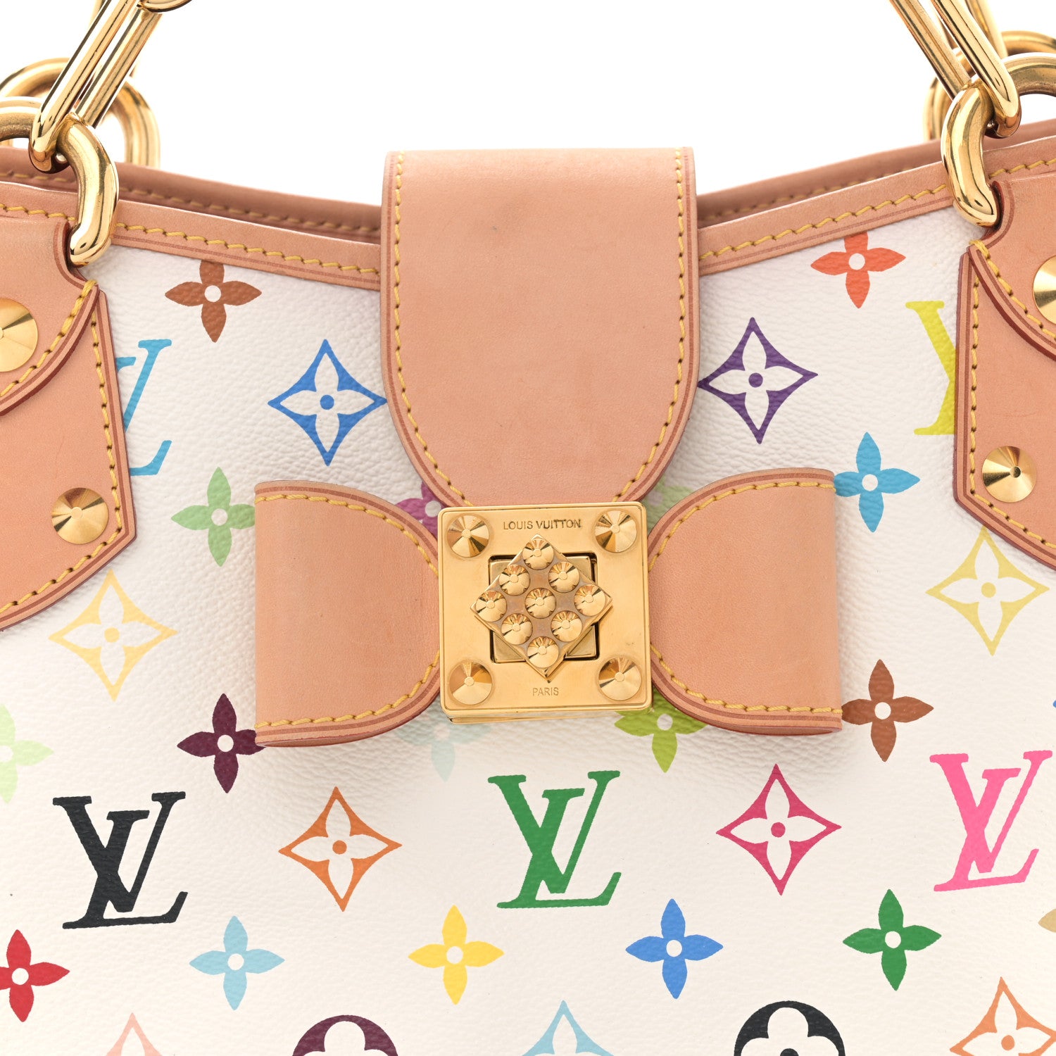 Louis Vuitton Monogram Multicolor Annie MM White 8 of 12