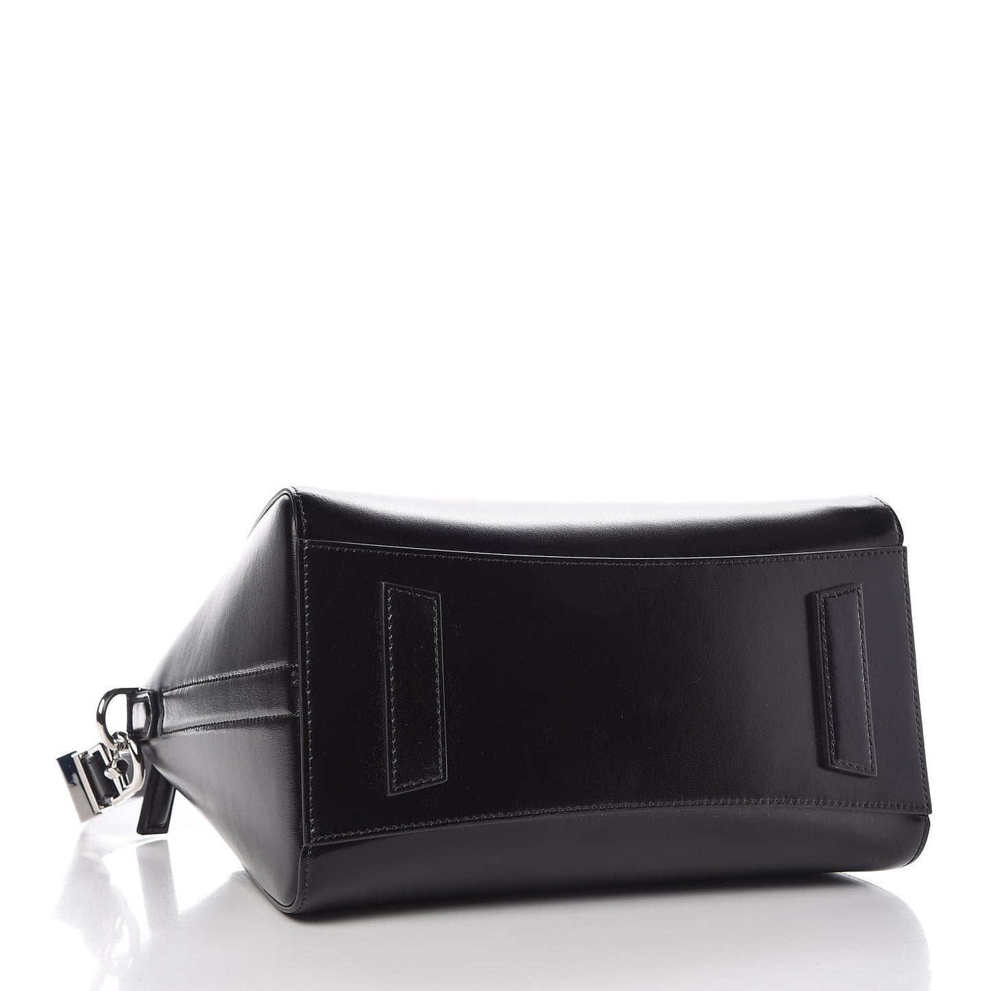 Shiny Lord Calfskin Small Antigona Black
